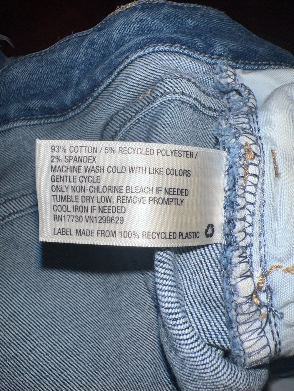 Ava & Viv Distressed Light Wash Denim Cutoff Shorts with stretch - Picture 6 of 6